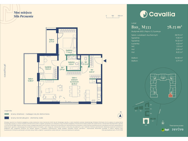 Mieszkanie w inwestycji Cavallia, symbol B10_M333 » nportal.pl