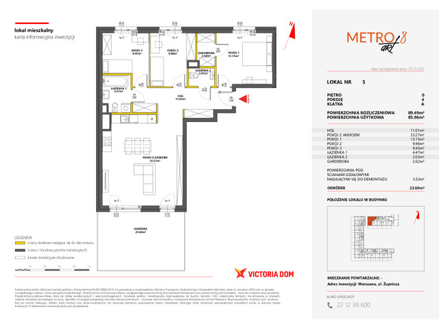 Mieszkanie w inwestycji METRO ART, symbol 8M.5 » nportal.pl
