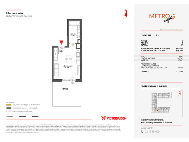 Mieszkanie w inwestycji METRO ART, symbol 8M.83 » nportal.pl