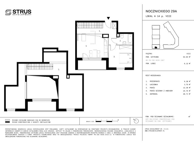 Mieszkanie w inwestycji Nocznickiego 29, symbol A14_p8 » nportal.pl