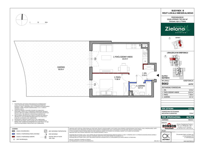 Mieszkanie w inwestycji Zielono MI, symbol B002 » nportal.pl