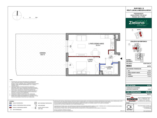 Mieszkanie w inwestycji Zielono MI, symbol B003 » nportal.pl