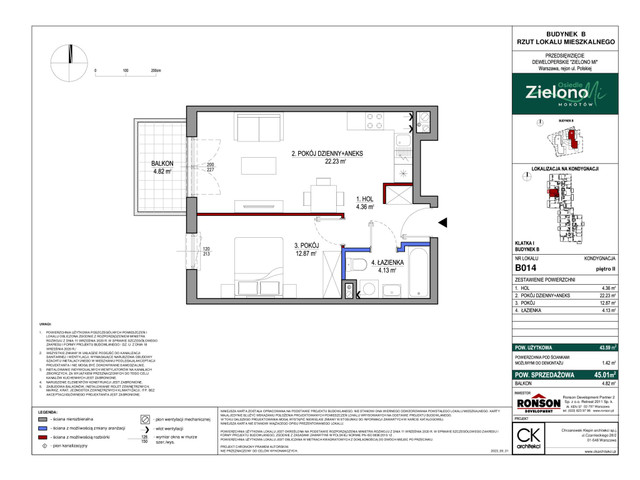 Mieszkanie w inwestycji Zielono MI, symbol B014 » nportal.pl