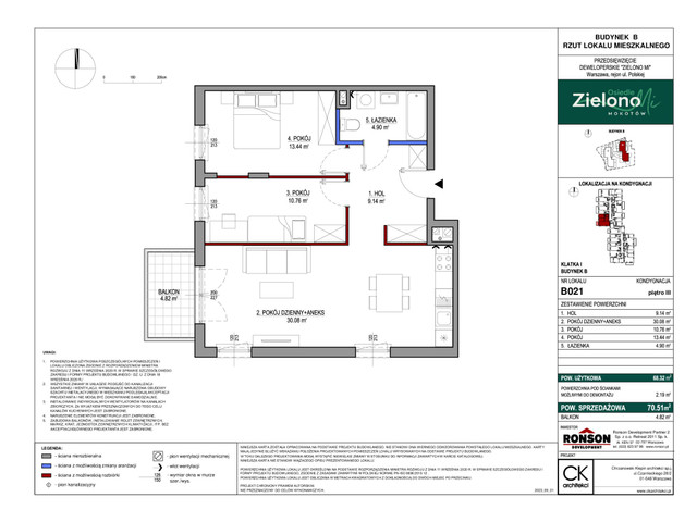 Mieszkanie w inwestycji Zielono MI, symbol B021 » nportal.pl