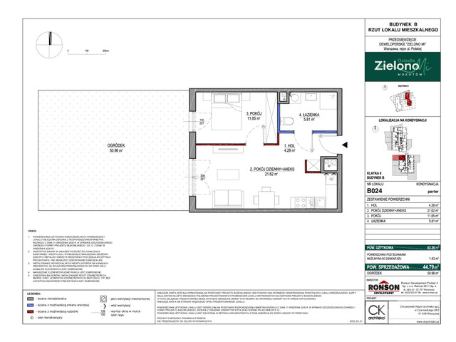 Mieszkanie w inwestycji Zielono MI, symbol B024 » nportal.pl