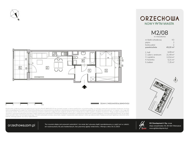 Mieszkanie w inwestycji Orzechowa, symbol M2/08 » nportal.pl