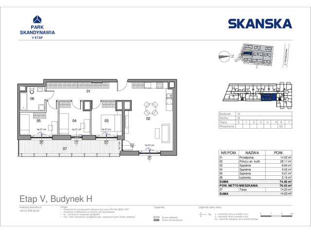 Mieszkanie w inwestycji Park Skandynawia V, symbol HB0660 » nportal.pl