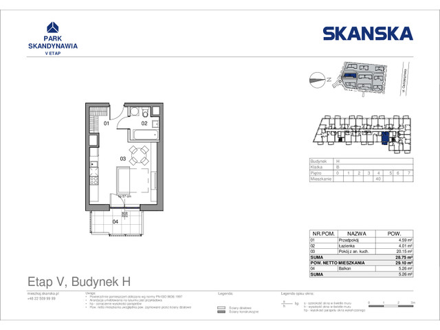 Mieszkanie w inwestycji Park Skandynawia V, symbol HB0440 » nportal.pl