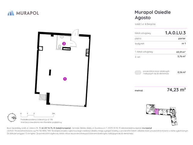 Komercyjne w inwestycji Murapol Agosto, symbol 1.A.0.LU.3 » nportal.pl