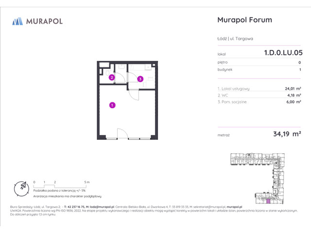 Komercyjne w inwestycji Murapol Forum, symbol 1.D.0.LU.05 » nportal.pl