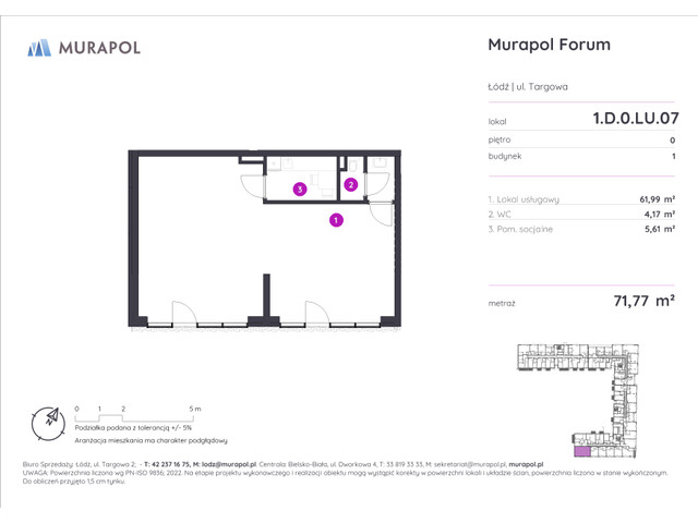 Komercyjne w inwestycji Murapol Forum, symbol 1.D.0.LU.07 » nportal.pl