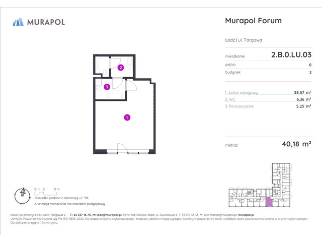 Komercyjne w inwestycji Murapol Forum, symbol 2.B.0.LU.03 » nportal.pl
