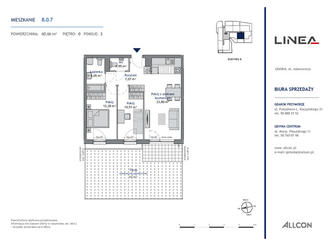 Mieszkanie w inwestycji LINEA, symbol B.0.7 » nportal.pl