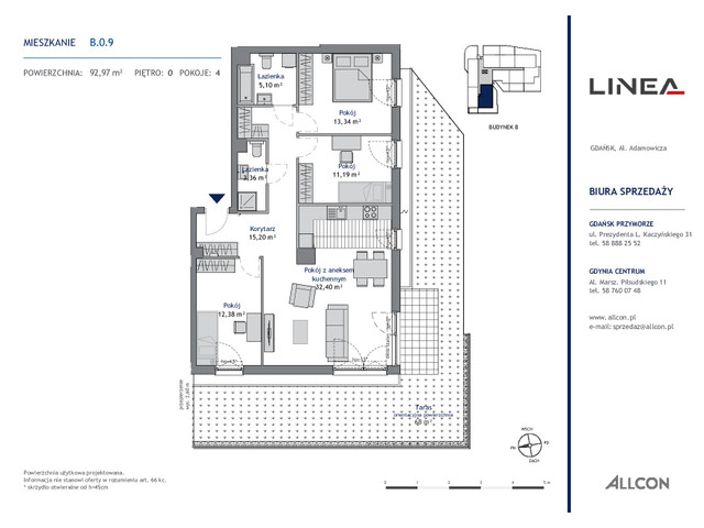 Mieszkanie w inwestycji LINEA, symbol B.0.9 » nportal.pl