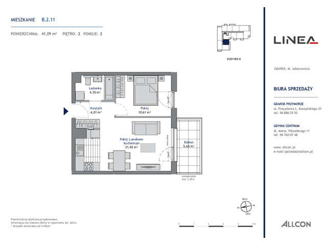 Mieszkanie w inwestycji LINEA, symbol B.2.11 » nportal.pl