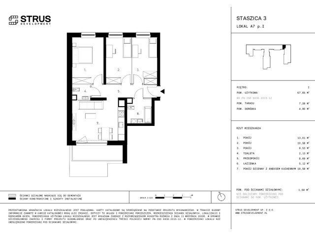 Mieszkanie w inwestycji Staszica 3, symbol A7.P.I » nportal.pl