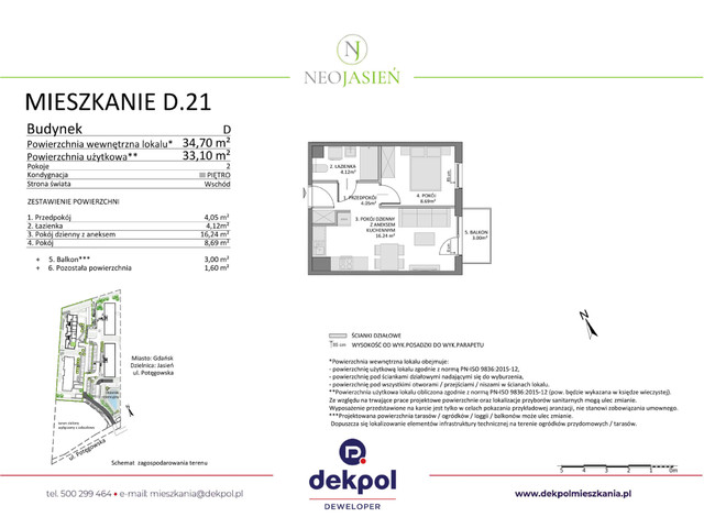 Mieszkanie w inwestycji Neo Jasień, symbol D21 » nportal.pl