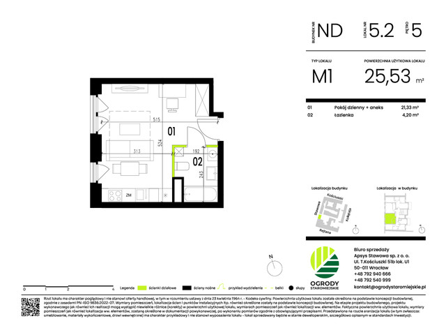 Mieszkanie w inwestycji Ogrody Staromiejskie, symbol ND.5.2 » nportal.pl