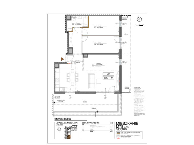 Mieszkanie w inwestycji Czerwieńskiego 3, symbol 78 » nportal.pl