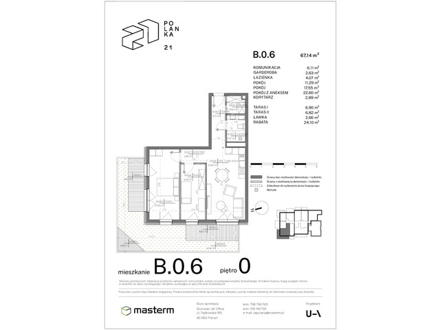 Mieszkanie w inwestycji Polanka 21, symbol B.0.6 » nportal.pl