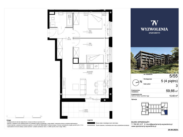 Mieszkanie w inwestycji Apartamenty Wyzwolenia, symbol 55 » nportal.pl