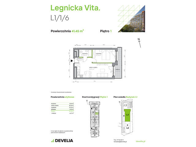 Mieszkanie w inwestycji Legnicka Vita, symbol L1/1/6 » nportal.pl