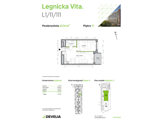 Mieszkanie w inwestycji Legnicka Vita, symbol L1/11/111 » nportal.pl