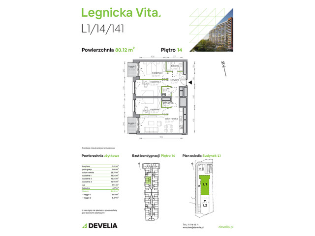 Mieszkanie w inwestycji Legnicka Vita, symbol L1/14/141 » nportal.pl