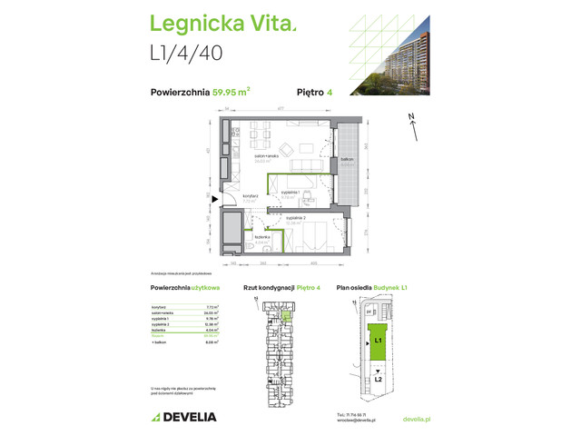 Mieszkanie w inwestycji Legnicka Vita, symbol L1/4/40 » nportal.pl
