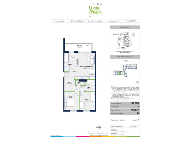 Mieszkanie w inwestycji Wolne Miasto Etap VII, symbol 74 » nportal.pl