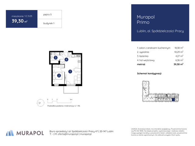 Mieszkanie w inwestycji Murapol Primo, symbol 1.C.5.05 » nportal.pl