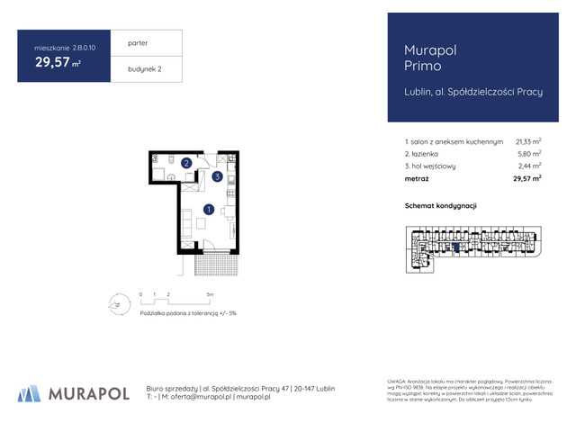 Mieszkanie w inwestycji Murapol Primo, symbol 2.B.0.10 » nportal.pl