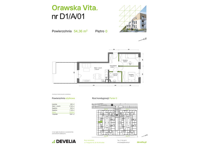 Mieszkanie w inwestycji Orawska Vita, symbol D1/A/01 » nportal.pl