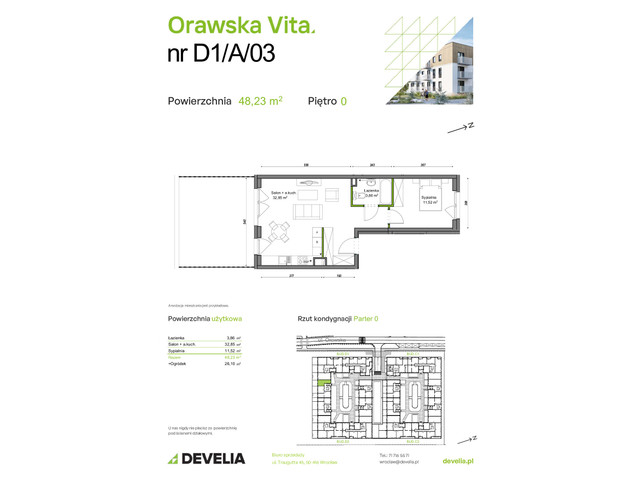 Mieszkanie w inwestycji Orawska Vita, symbol D1/A/03 » nportal.pl
