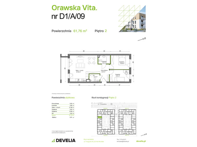 Mieszkanie w inwestycji Orawska Vita, symbol D1/A/09 » nportal.pl