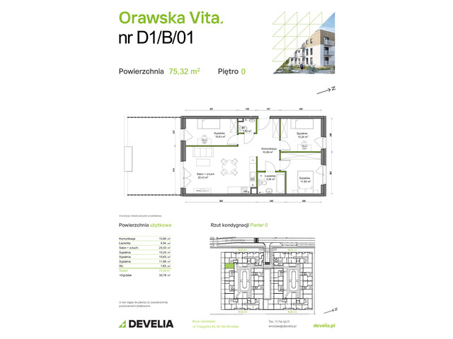 Mieszkanie w inwestycji Orawska Vita, symbol D1/B/01 » nportal.pl