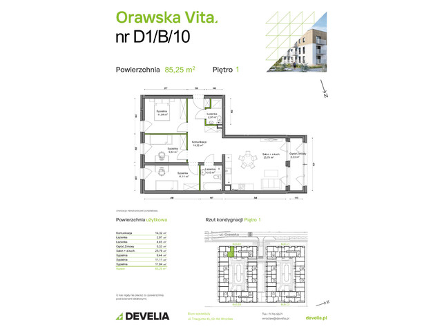Mieszkanie w inwestycji Orawska Vita, symbol D1/B/10 » nportal.pl