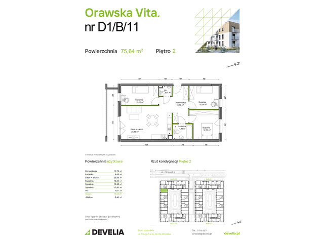 Mieszkanie w inwestycji Orawska Vita, symbol D1/B/11 » nportal.pl