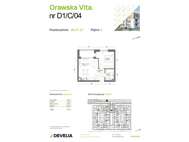 Mieszkanie w inwestycji Orawska Vita, symbol D1/C/04 » nportal.pl