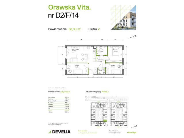 Mieszkanie w inwestycji Orawska Vita, symbol D2/F/14 » nportal.pl