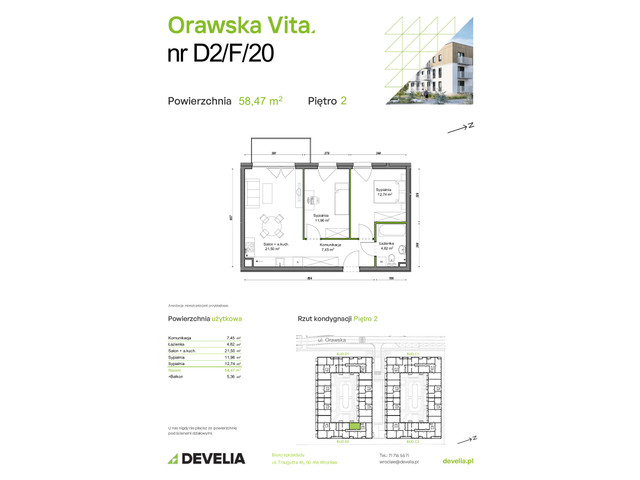 Mieszkanie w inwestycji Orawska Vita, symbol D2/F/20 » nportal.pl
