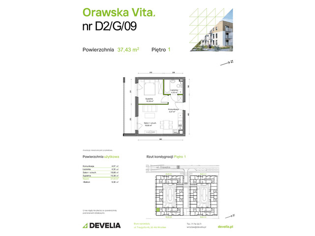Mieszkanie w inwestycji Orawska Vita, symbol D2/G/09 » nportal.pl