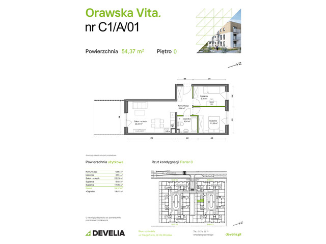 Mieszkanie w inwestycji Orawska Vita, symbol C1/A/01 » nportal.pl
