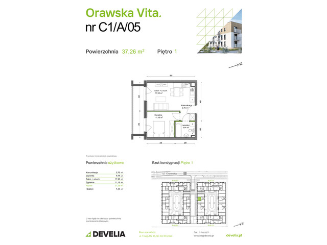 Mieszkanie w inwestycji Orawska Vita, symbol C1/A/05 » nportal.pl