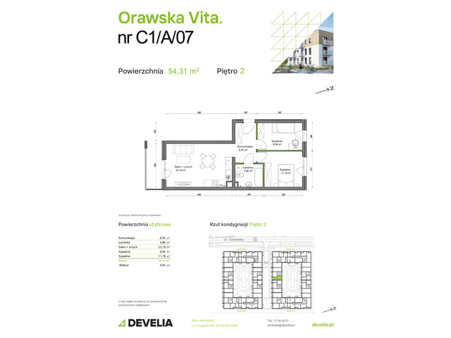 Mieszkanie w inwestycji Orawska Vita, symbol C1/A/07 » nportal.pl
