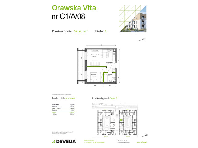 Mieszkanie w inwestycji Orawska Vita, symbol C1/A/08 » nportal.pl
