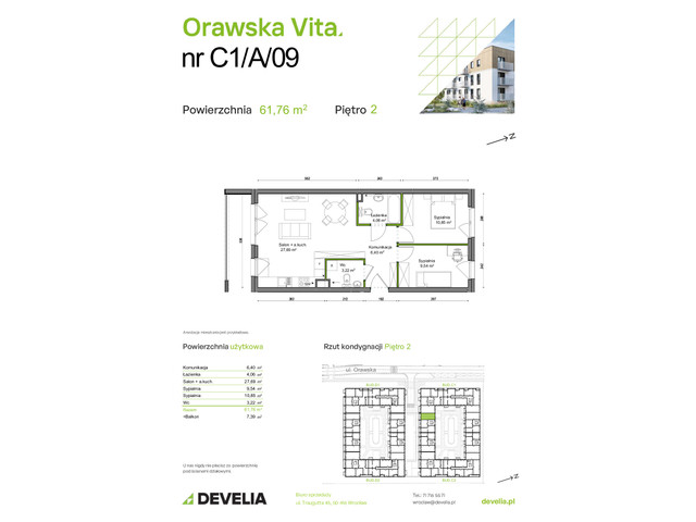 Mieszkanie w inwestycji Orawska Vita, symbol C1/A/09 » nportal.pl
