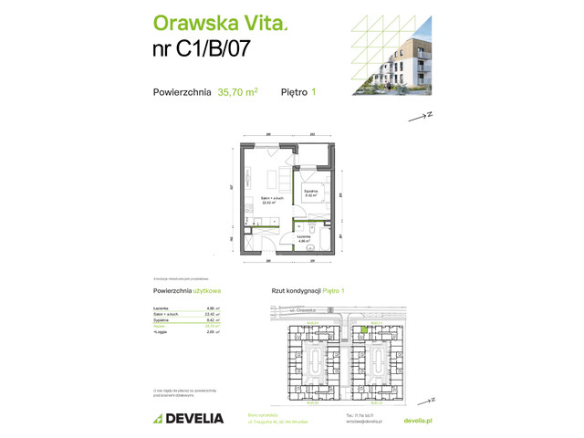 Mieszkanie w inwestycji Orawska Vita, symbol C1/B/07 » nportal.pl