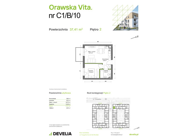 Mieszkanie w inwestycji Orawska Vita, symbol C1/B/10 » nportal.pl