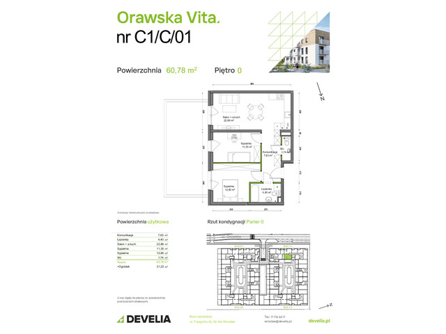 Mieszkanie w inwestycji Orawska Vita, symbol C1/C/01 » nportal.pl